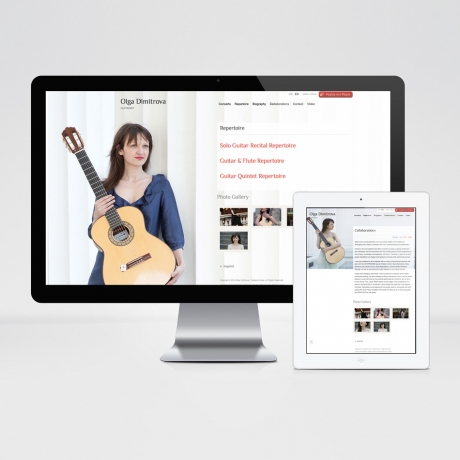 Сайт на китаристката Олга Димитрова